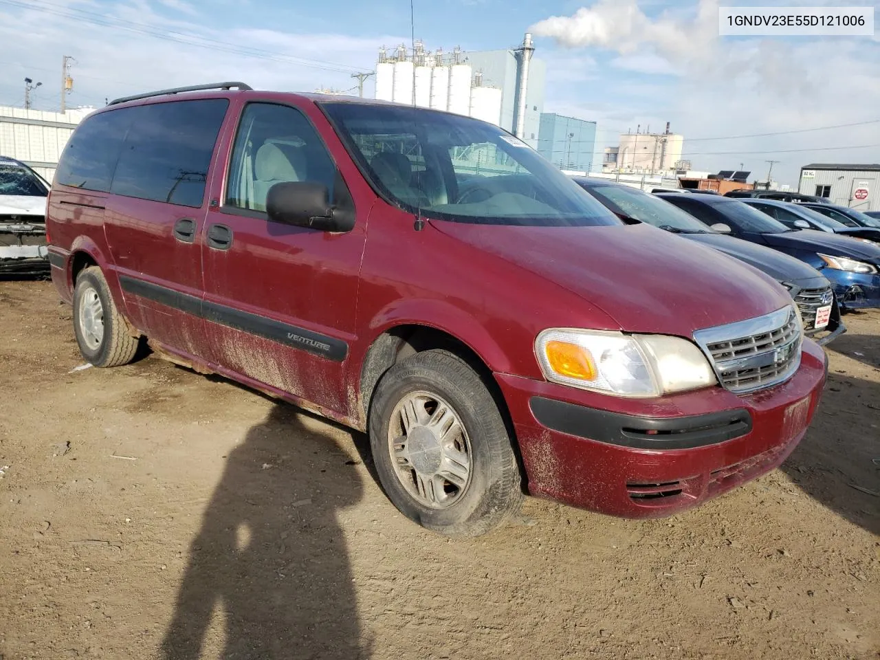 2005 Chevrolet Venture Ls VIN: 1GNDV23E55D121006 Lot: 72627773