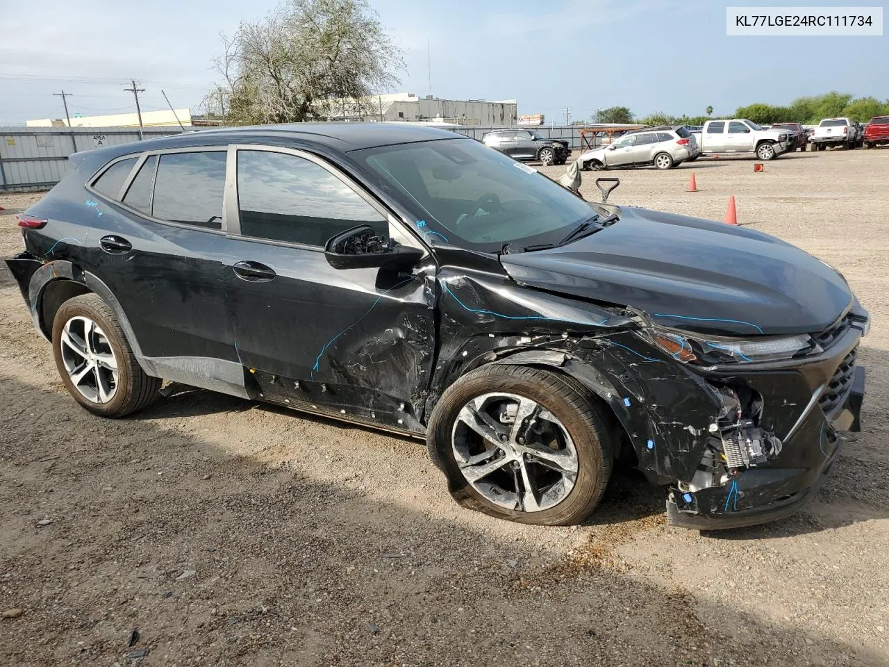 2024 Chevrolet Trax 1Rs VIN: KL77LGE24RC111734 Lot: 76681054