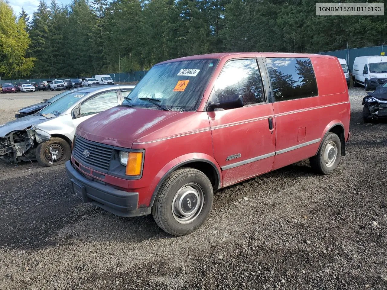 1GNDM15Z8LB116193 1990 Chevrolet Astro