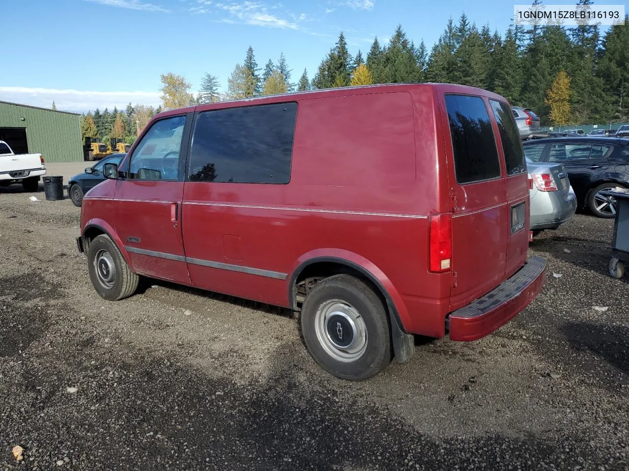 1GNDM15Z8LB116193 1990 Chevrolet Astro