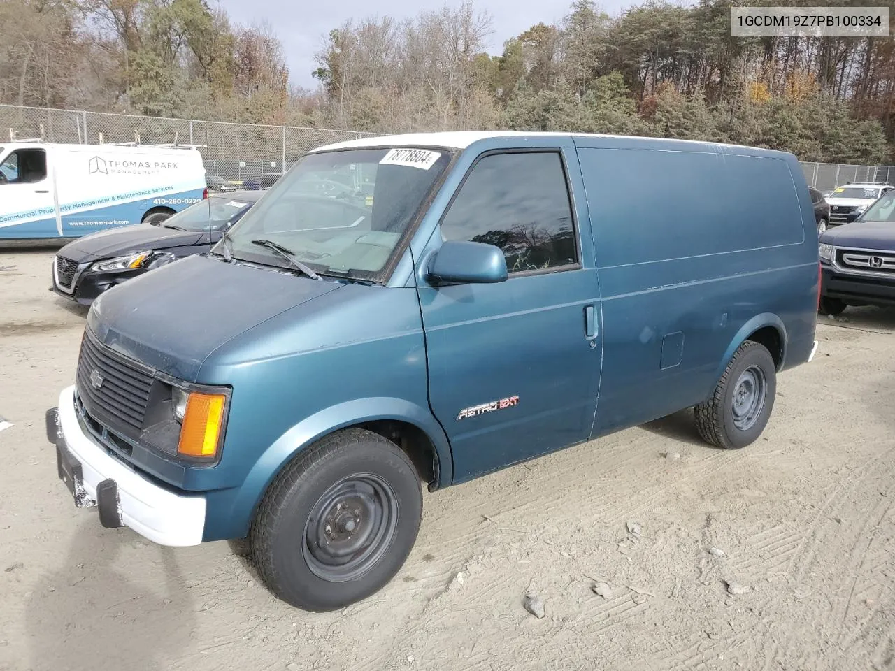 1993 Chevrolet Astro VIN: 1GCDM19Z7PB100334 Lot: 78778804