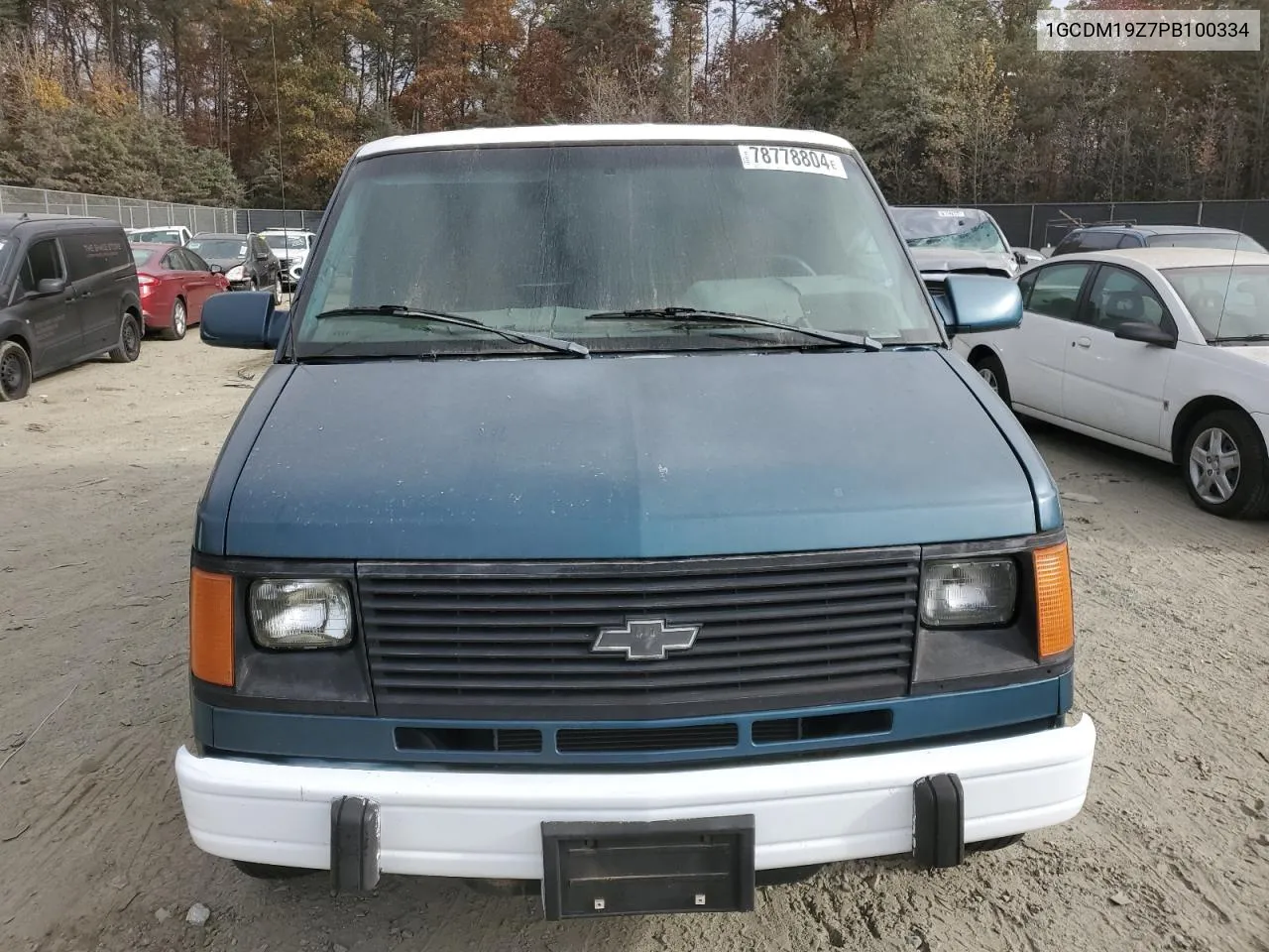 1993 Chevrolet Astro VIN: 1GCDM19Z7PB100334 Lot: 78778804