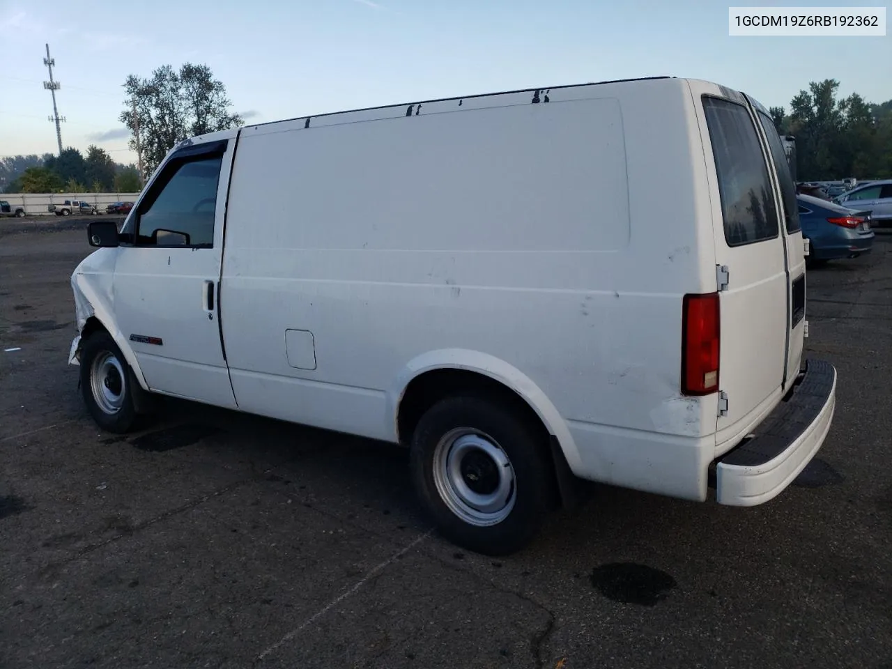 1994 Chevrolet Astro VIN: 1GCDM19Z6RB192362 Lot: 75570064