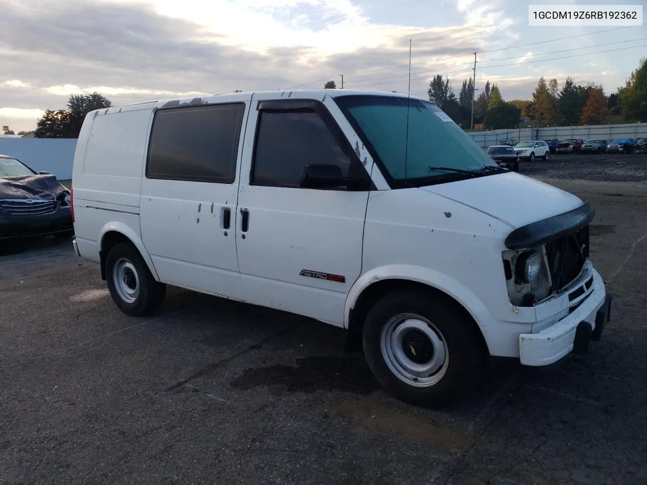 1994 Chevrolet Astro VIN: 1GCDM19Z6RB192362 Lot: 75570064