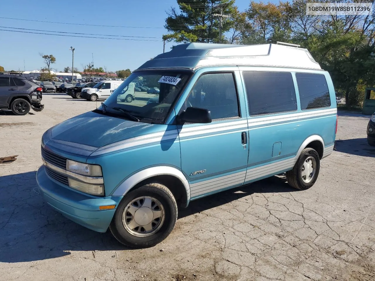 1995 Chevrolet Astro VIN: 1GBDM19W8SB112396 Lot: 74824834