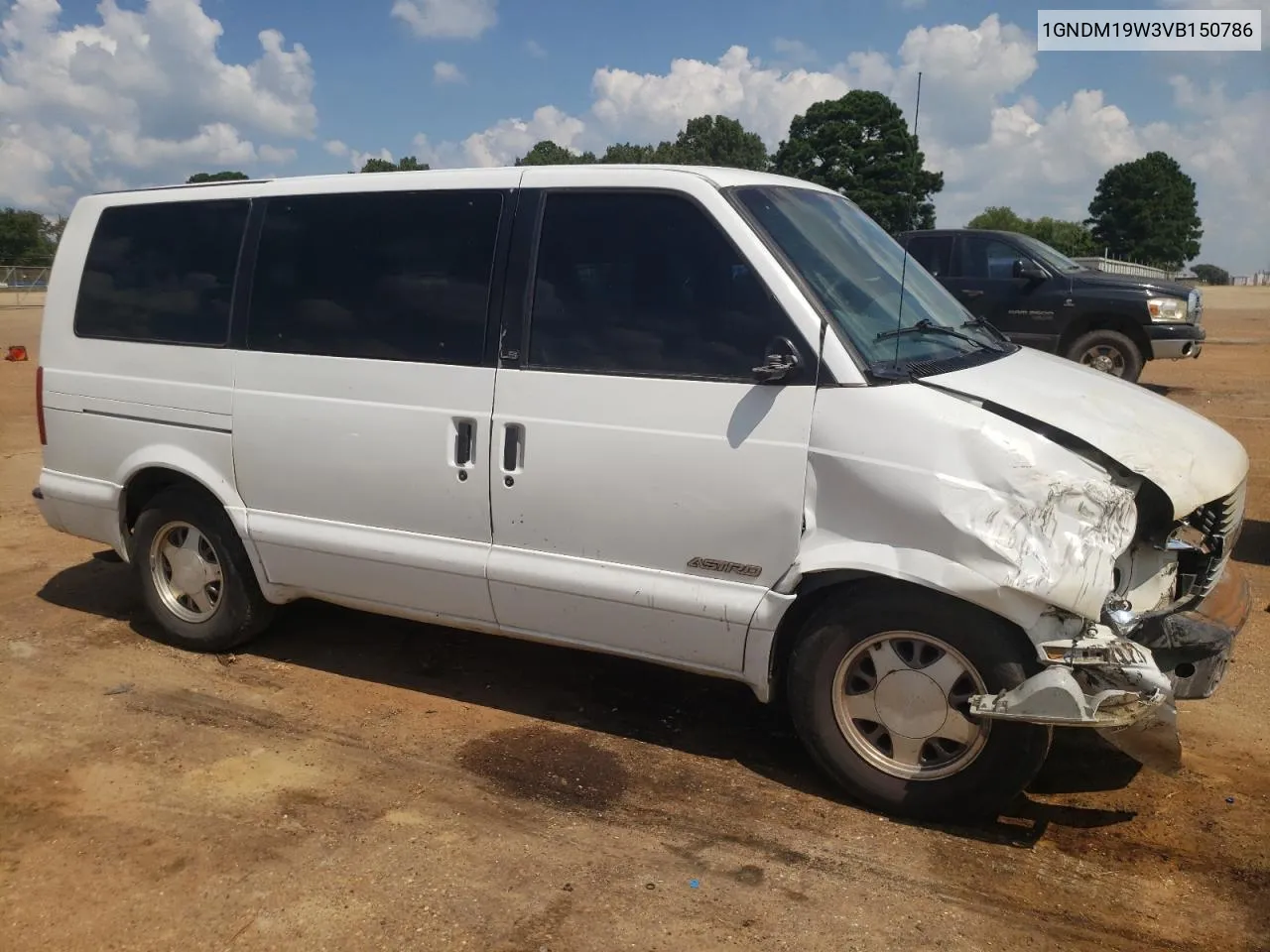 1997 Chevrolet Astro VIN: 1GNDM19W3VB150786 Lot: 66120394