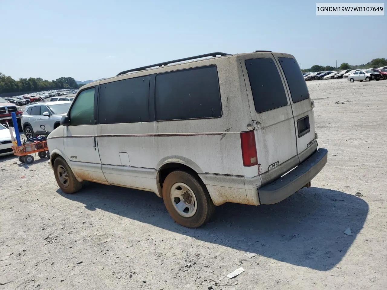 1GNDM19W7WB107649 1998 Chevrolet Astro