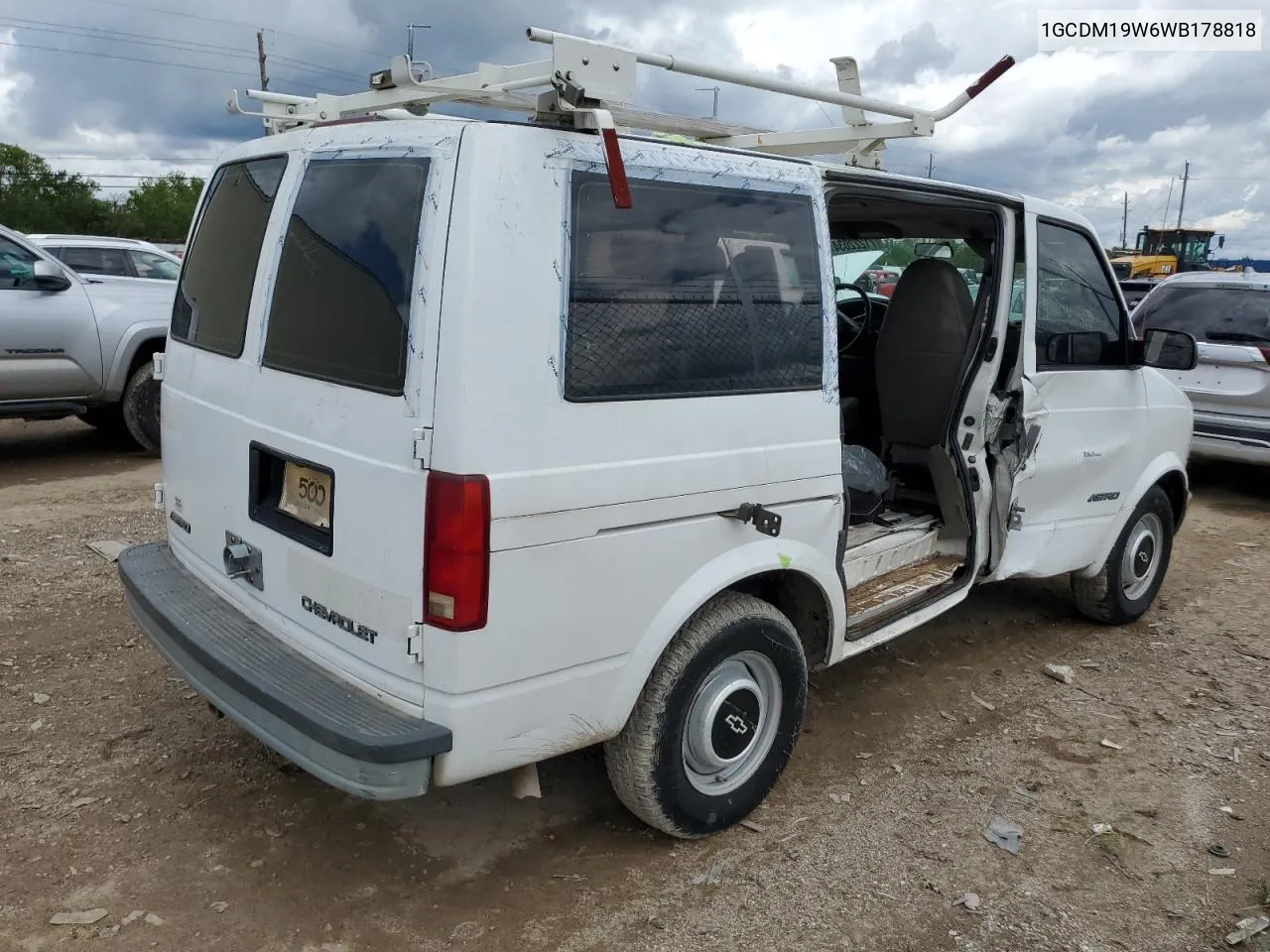 1998 Chevrolet Astro VIN: 1GCDM19W6WB178818 Lot: 71222034