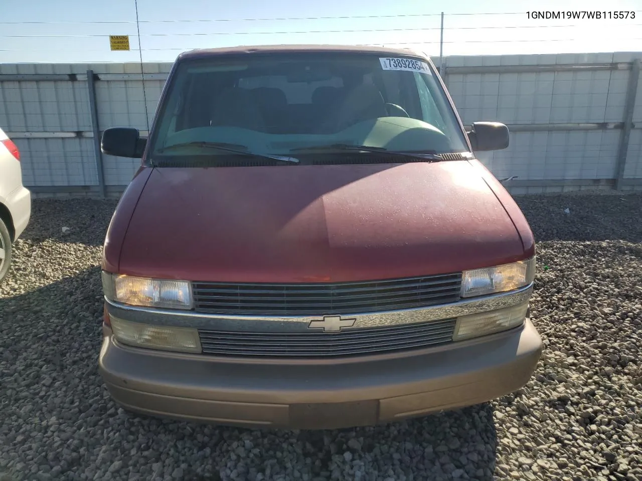 1998 Chevrolet Astro VIN: 1GNDM19W7WB115573 Lot: 73892854