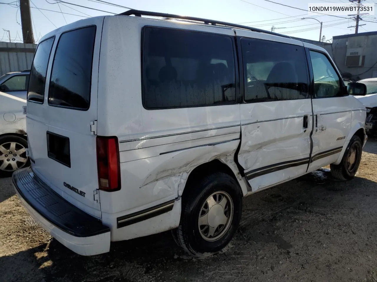 1998 Chevrolet Astro VIN: 1GNDM19W6WB173531 Lot: 76167294