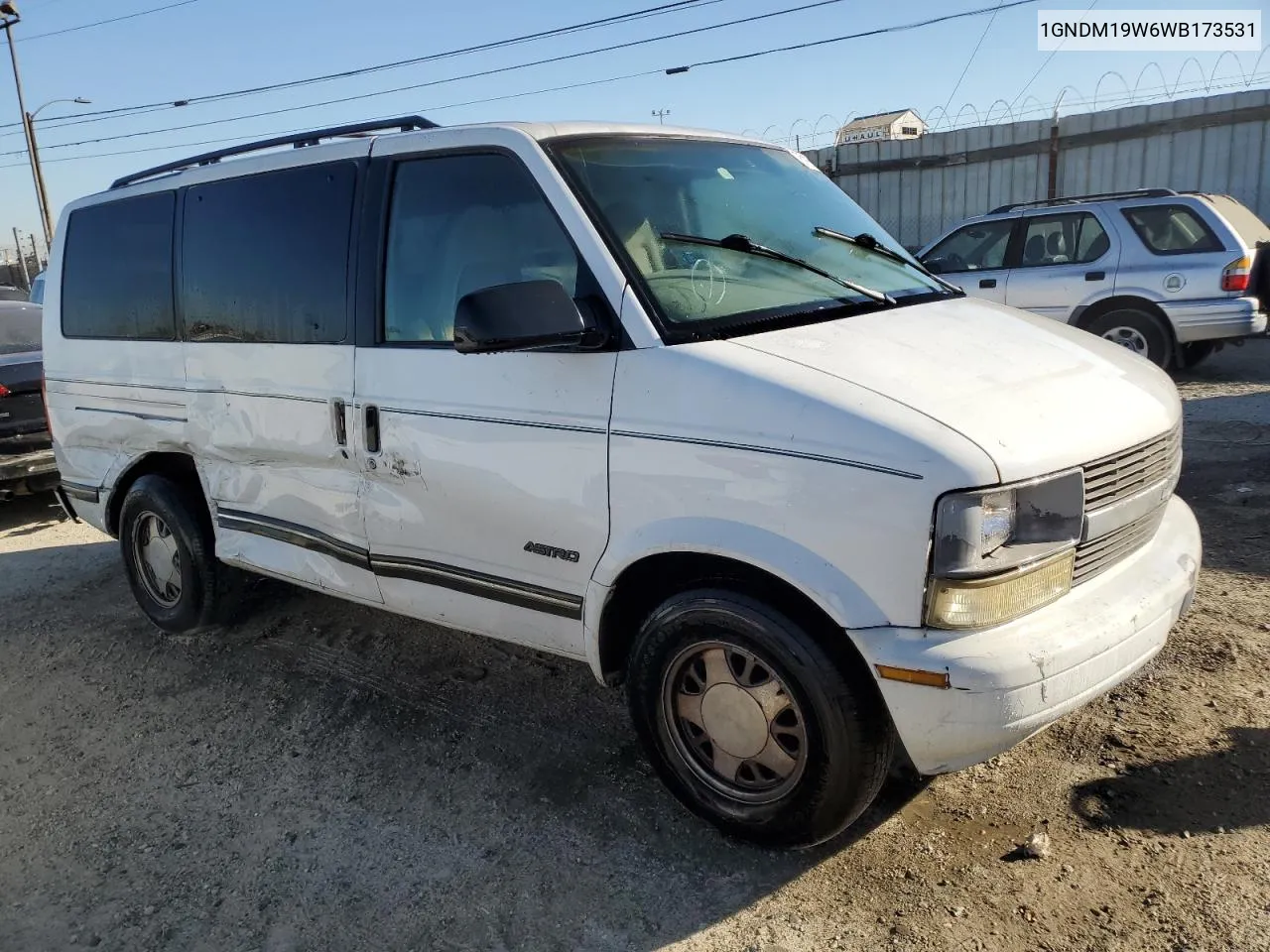 1998 Chevrolet Astro VIN: 1GNDM19W6WB173531 Lot: 76167294