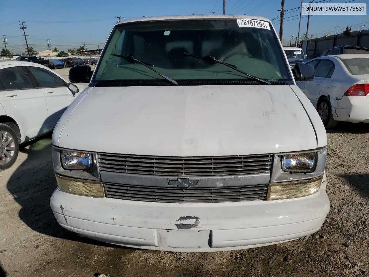 1998 Chevrolet Astro VIN: 1GNDM19W6WB173531 Lot: 76167294