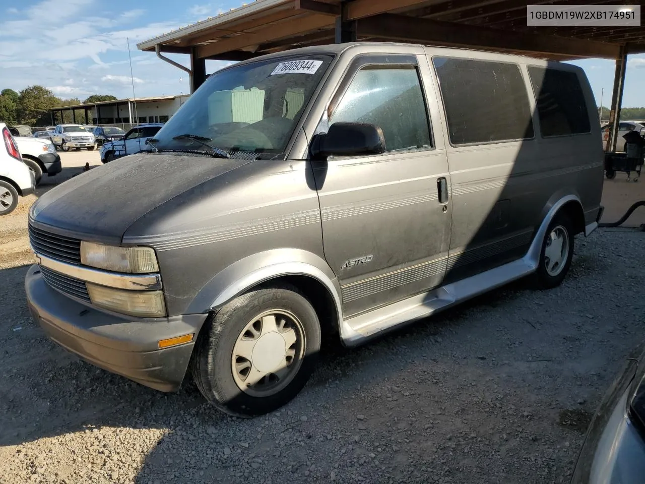 1999 Chevrolet Astro VIN: 1GBDM19W2XB174951 Lot: 76009344