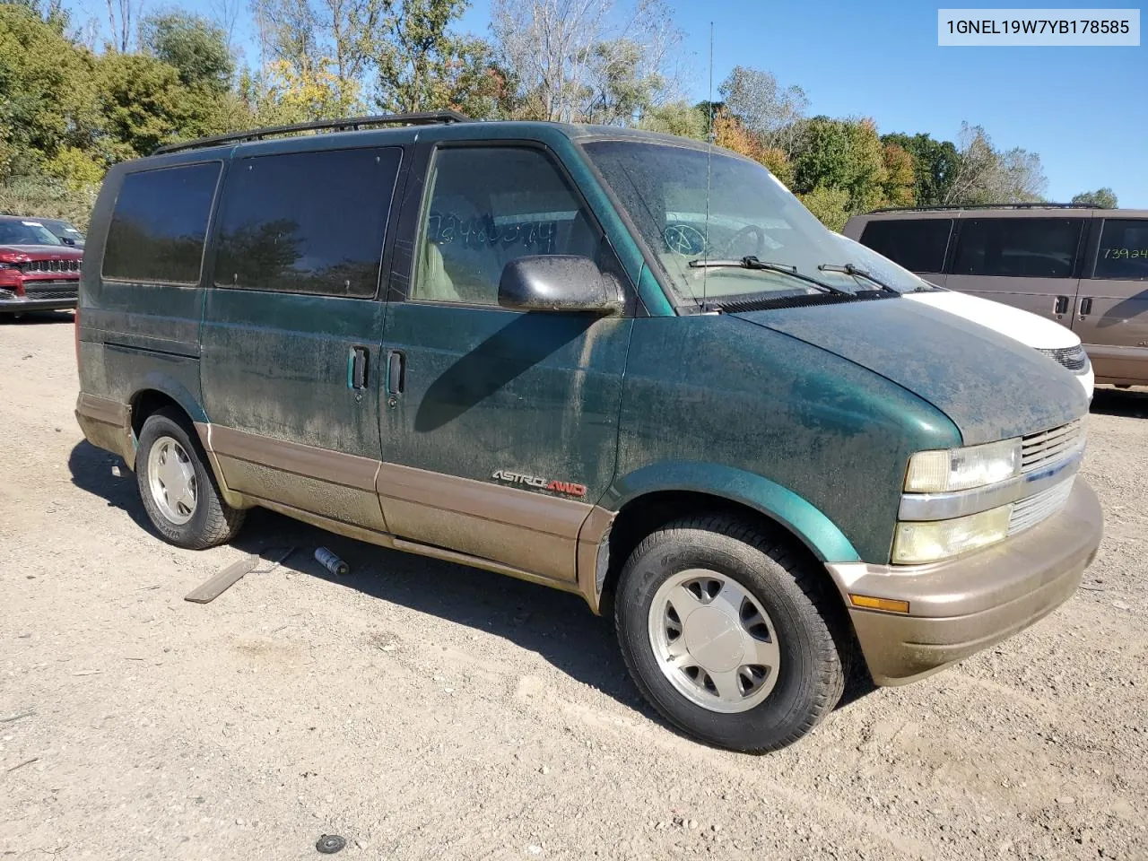 2000 Chevrolet Astro VIN: 1GNEL19W7YB178585 Lot: 72480374