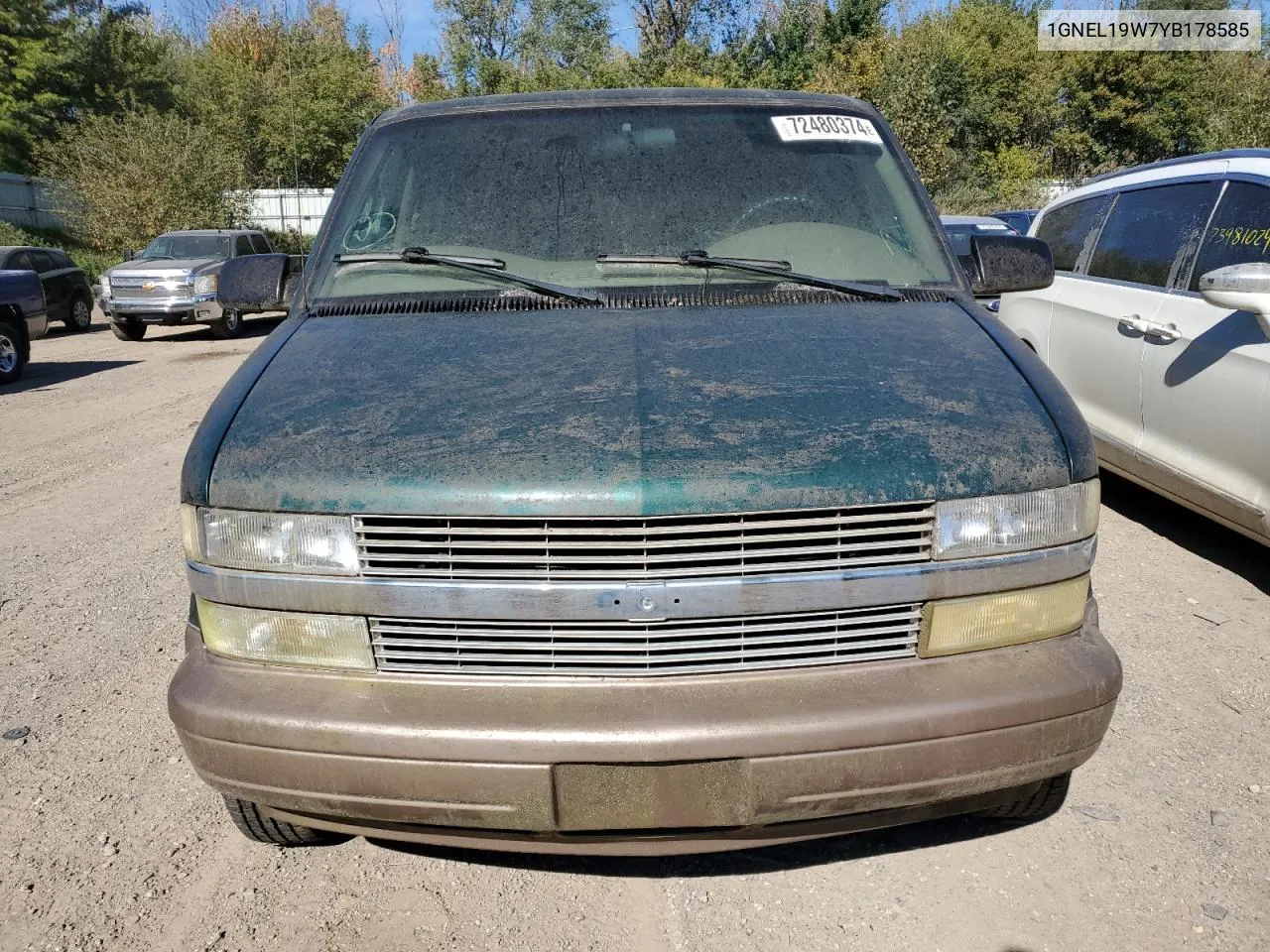 2000 Chevrolet Astro VIN: 1GNEL19W7YB178585 Lot: 72480374