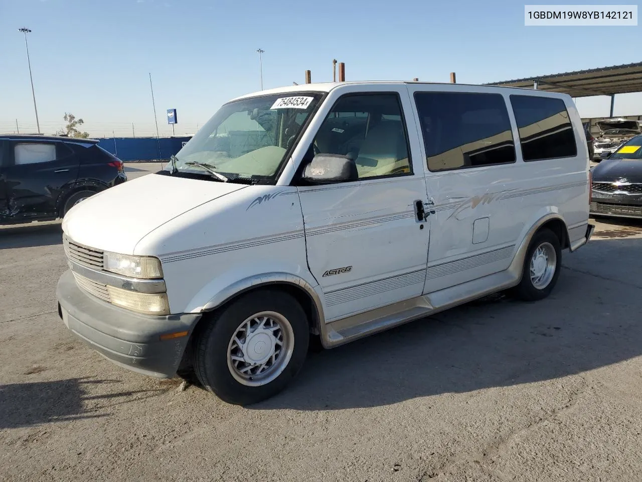 2000 Chevrolet Astro VIN: 1GBDM19W8YB142121 Lot: 75484534