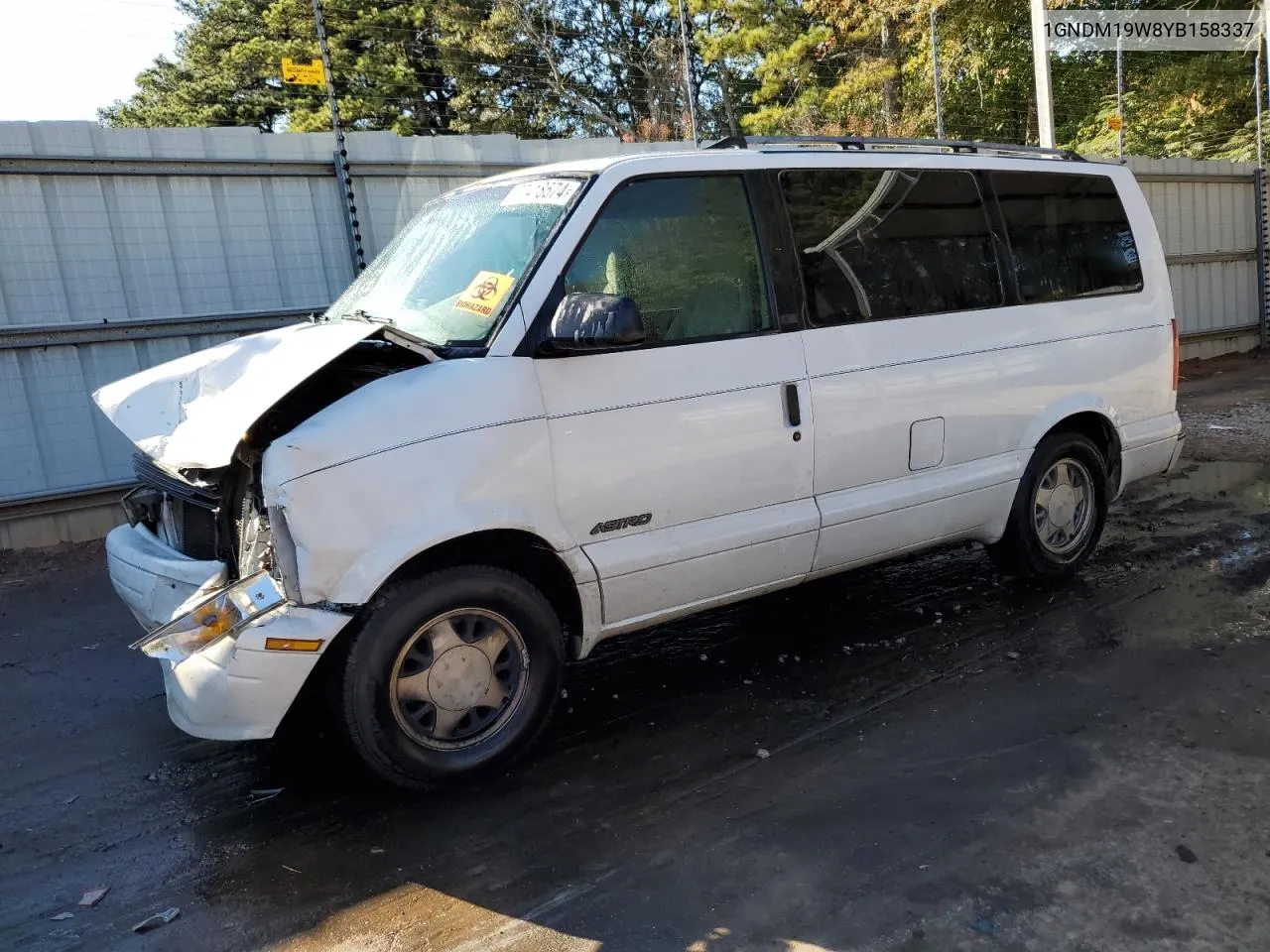 2000 Chevrolet Astro VIN: 1GNDM19W8YB158337 Lot: 77418574