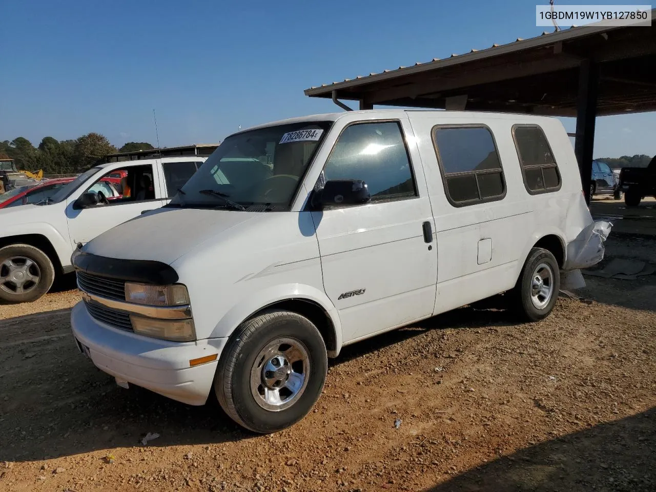 2000 Chevrolet Astro VIN: 1GBDM19W1YB127850 Lot: 78286784