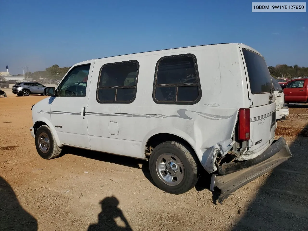 2000 Chevrolet Astro VIN: 1GBDM19W1YB127850 Lot: 78286784