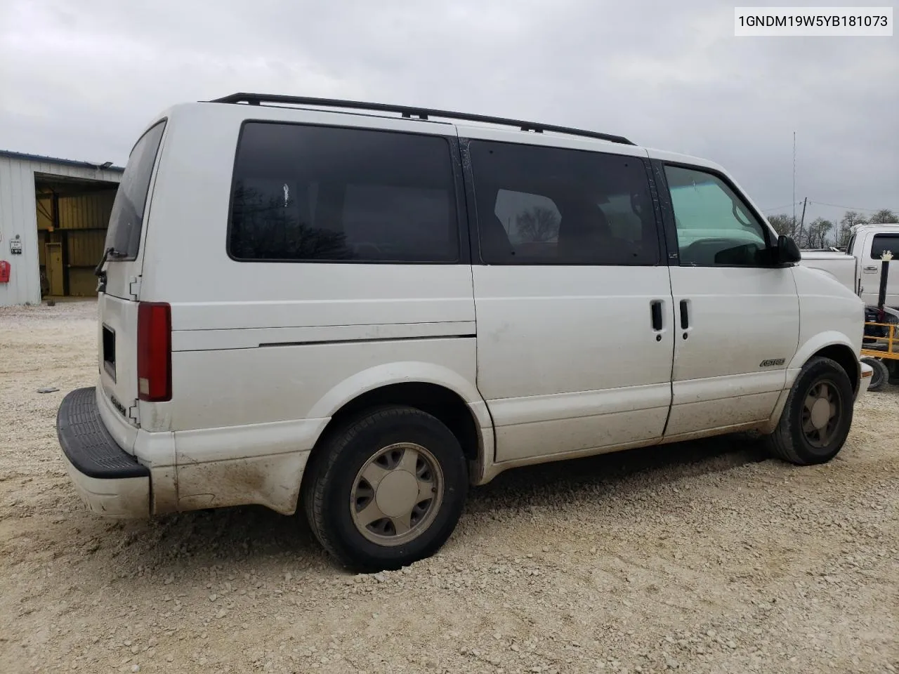 2000 Chevrolet Astro VIN: 1GNDM19W5YB181073 Lot: 80612614