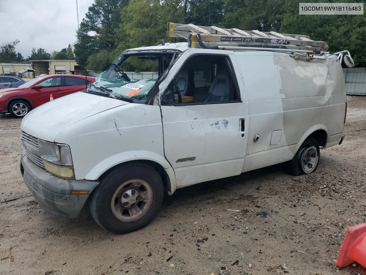 1GCDM19W91B116483 2001 Chevrolet Astro