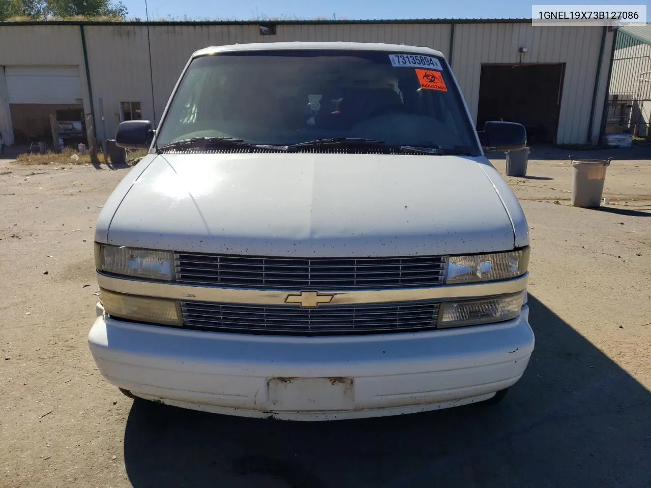 2003 Chevrolet Astro VIN: 1GNEL19X73B127086 Lot: 73135894