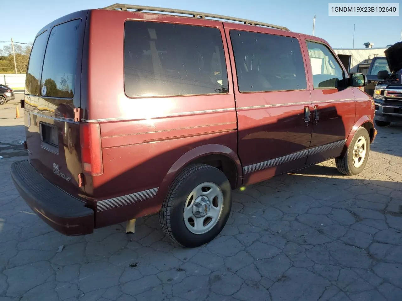 2003 Chevrolet Astro VIN: 1GNDM19X23B102640 Lot: 75632924