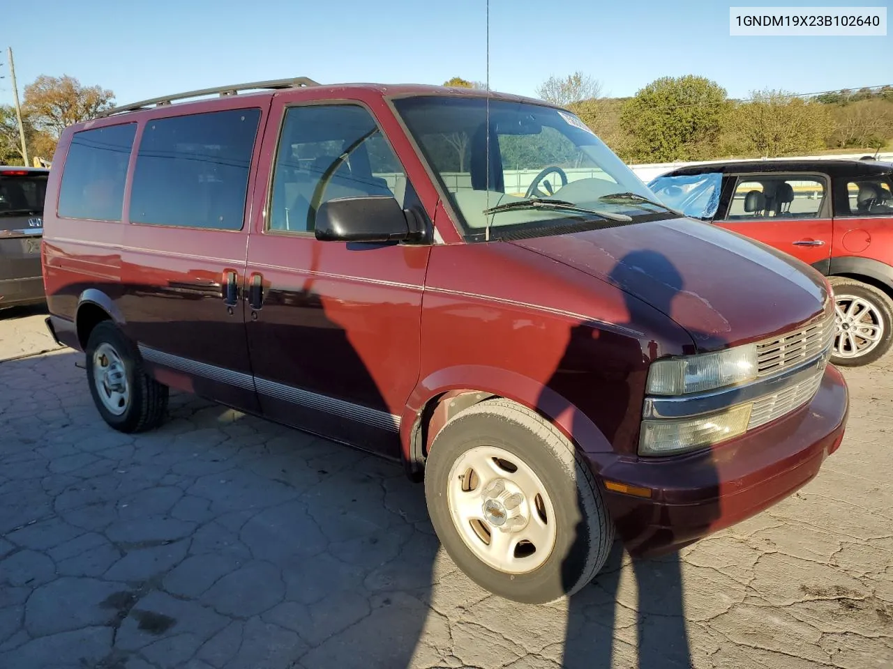 2003 Chevrolet Astro VIN: 1GNDM19X23B102640 Lot: 75632924