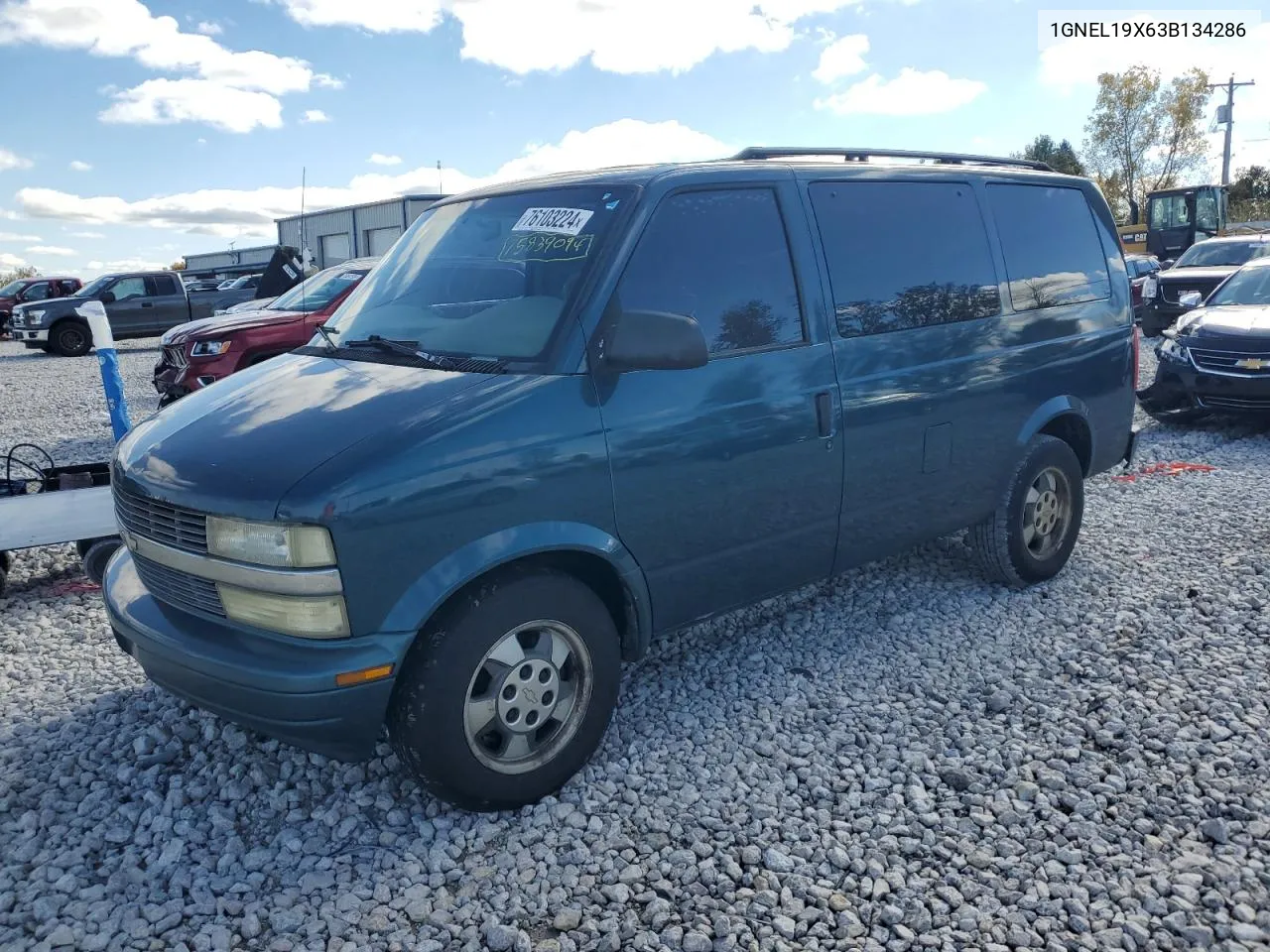 2003 Chevrolet Astro VIN: 1GNEL19X63B134286 Lot: 75839094