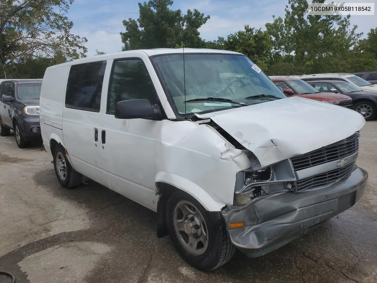 2005 Chevrolet Astro VIN: 1GCDM19X05B118542 Lot: 66507114