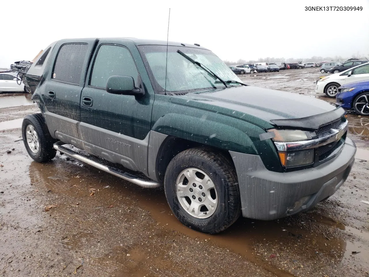 2002 Chevrolet Avalanche K1500 VIN: 3GNEK13T72G309949 Lot: 49253894