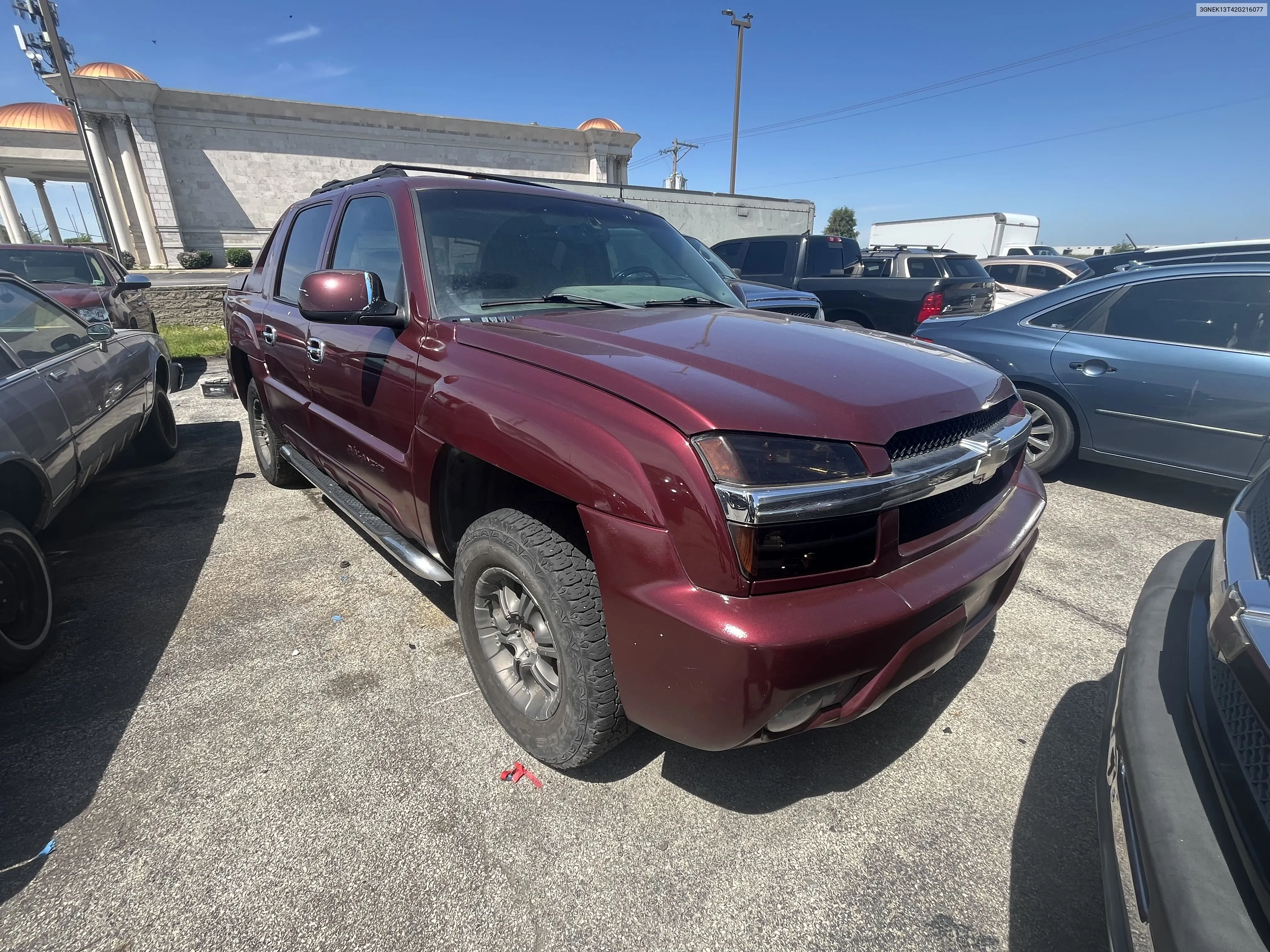 2002 Chevrolet Avalanche K1500 VIN: 3GNEK13T42G216077 Lot: 66865524