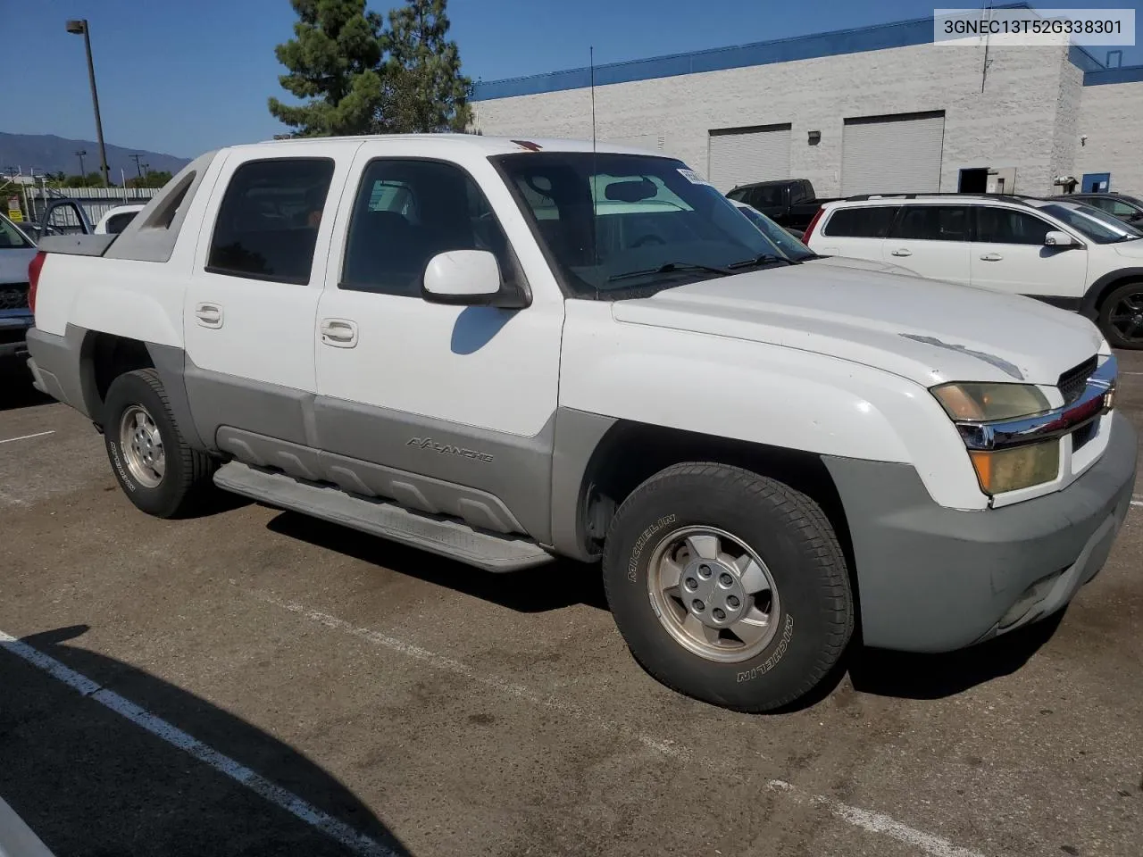 2002 Chevrolet Avalanche C1500 VIN: 3GNEC13T52G338301 Lot: 68586144