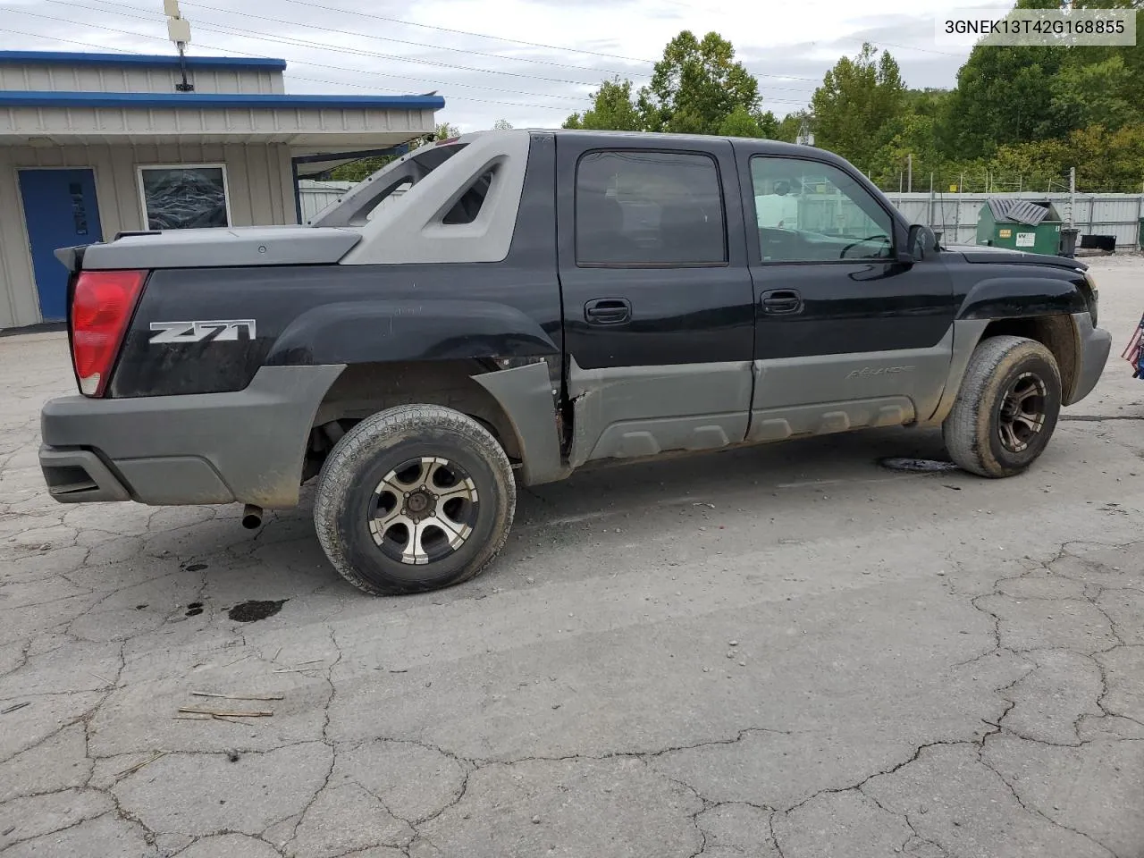 2002 Chevrolet Avalanche K1500 VIN: 3GNEK13T42G168855 Lot: 71682084