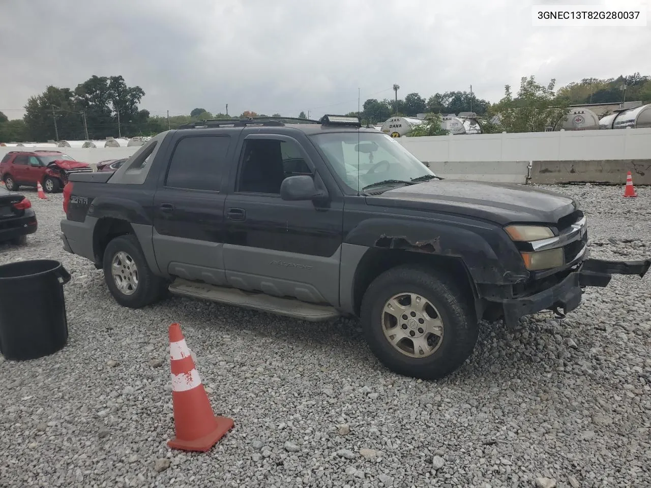 2002 Chevrolet Avalanche C1500 VIN: 3GNEC13T82G280037 Lot: 72521234