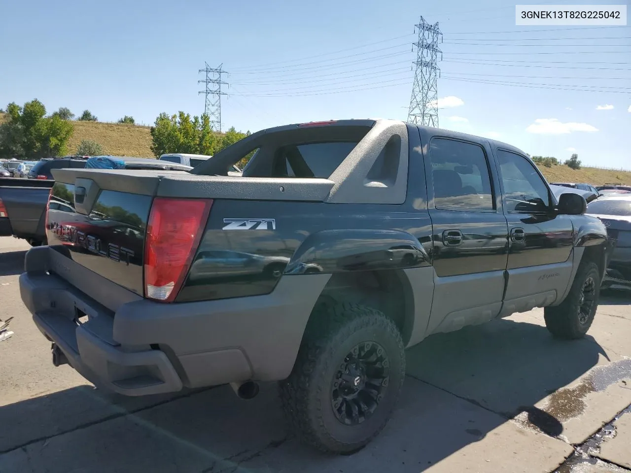 2002 Chevrolet Avalanche K1500 VIN: 3GNEK13T82G225042 Lot: 73184534