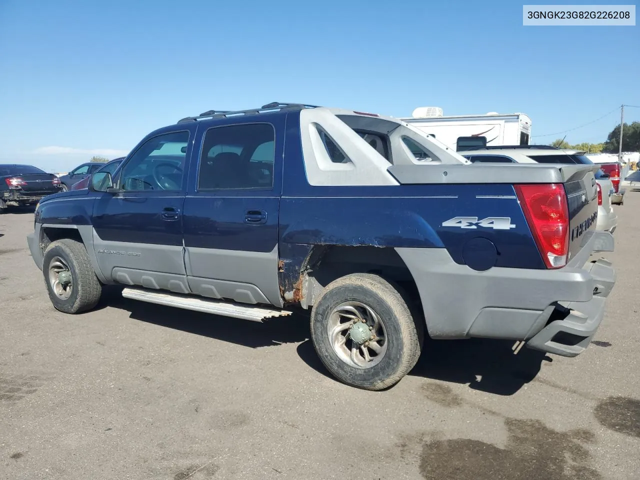 2002 Chevrolet Avalanche K2500 VIN: 3GNGK23G82G226208 Lot: 73241774