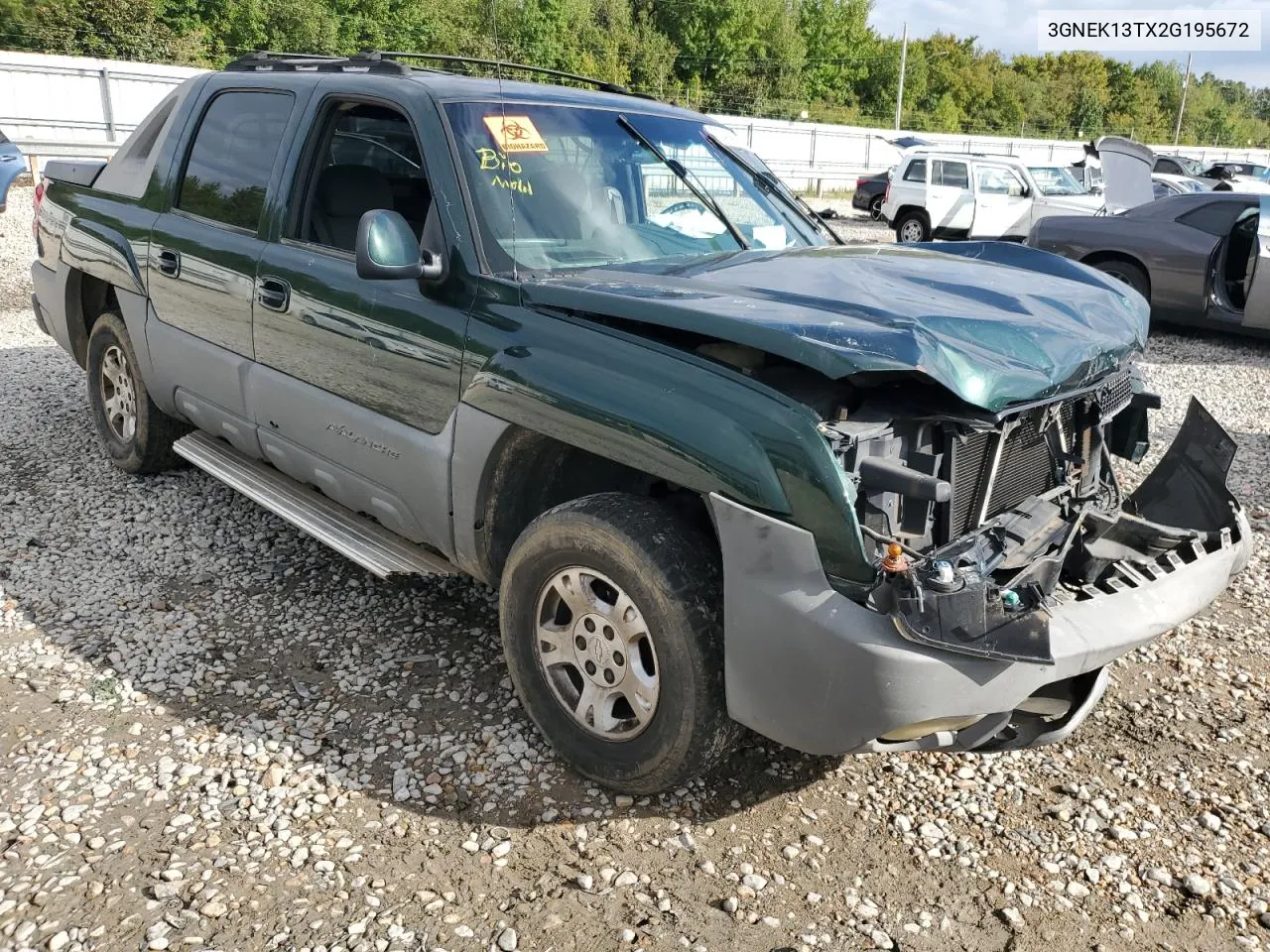 2002 Chevrolet Avalanche K1500 VIN: 3GNEK13TX2G195672 Lot: 73494934