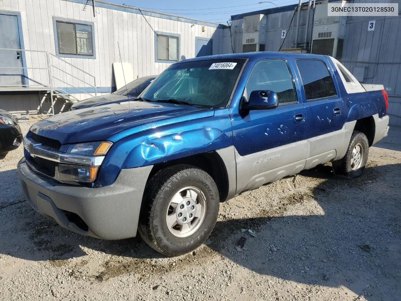 2002 Chevrolet Avalanche C1500 VIN: 3GNEC13T02G128530 Lot: 74016064