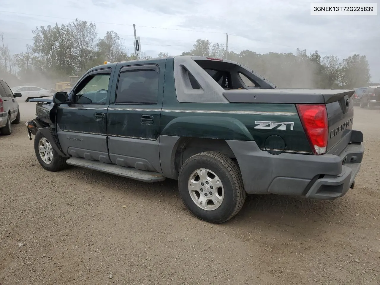 2002 Chevrolet Avalanche K1500 VIN: 3GNEK13T72G225839 Lot: 74501734