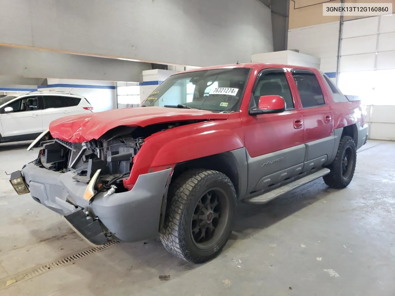 2002 Chevrolet Avalanche K1500 VIN: 3GNEK13T12G160860 Lot: 76321274