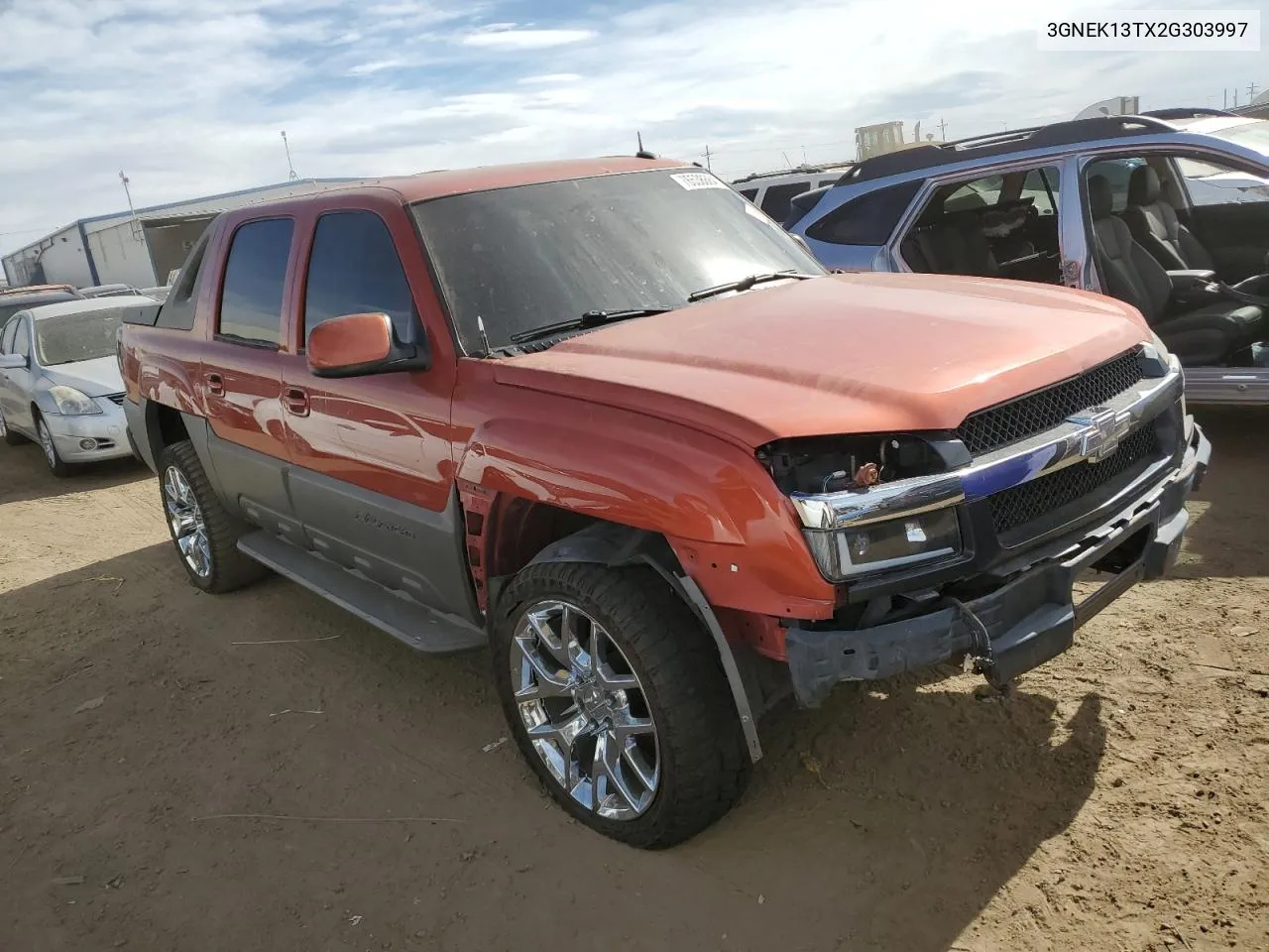 2002 Chevrolet Avalanche K1500 VIN: 3GNEK13TX2G303997 Lot: 76538884