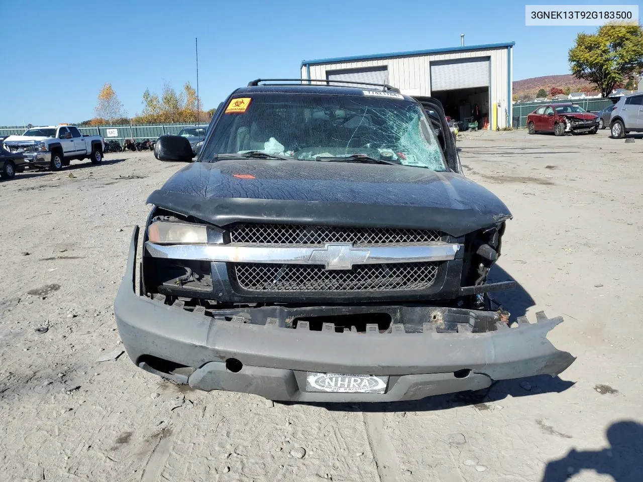 2002 Chevrolet Avalanche K1500 VIN: 3GNEK13T92G183500 Lot: 77421764