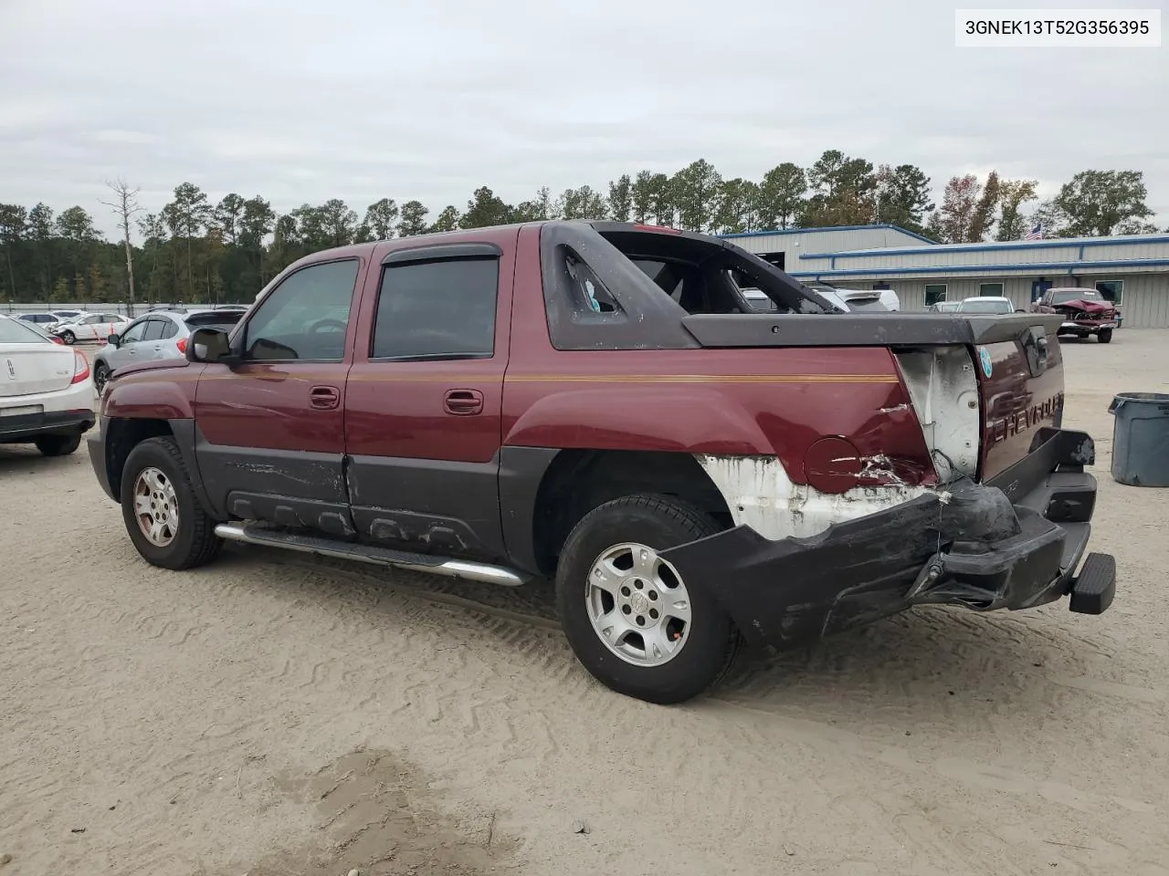 2002 Chevrolet Avalanche K1500 VIN: 3GNEK13T52G356395 Lot: 78125044