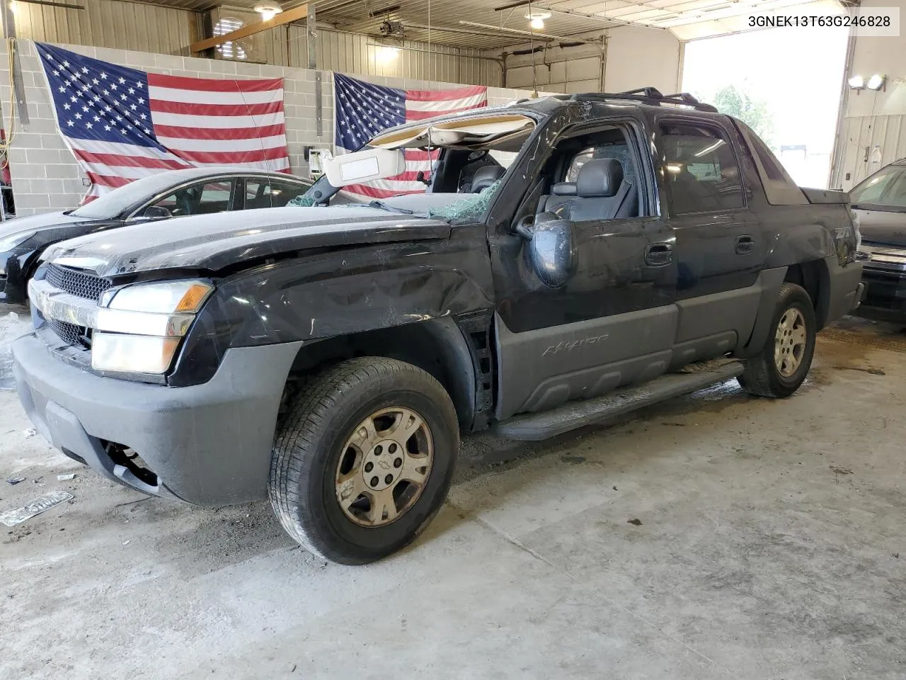 2003 Chevrolet Avalanche K1500 VIN: 3GNEK13T63G246828 Lot: 64102984