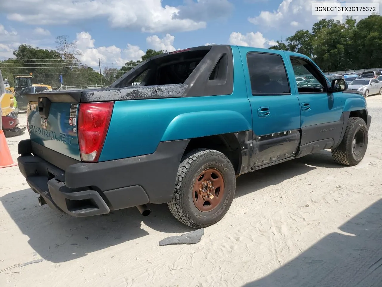 2003 Chevrolet Avalanche C1500 VIN: 3GNEC13TX3G175372 Lot: 68082774