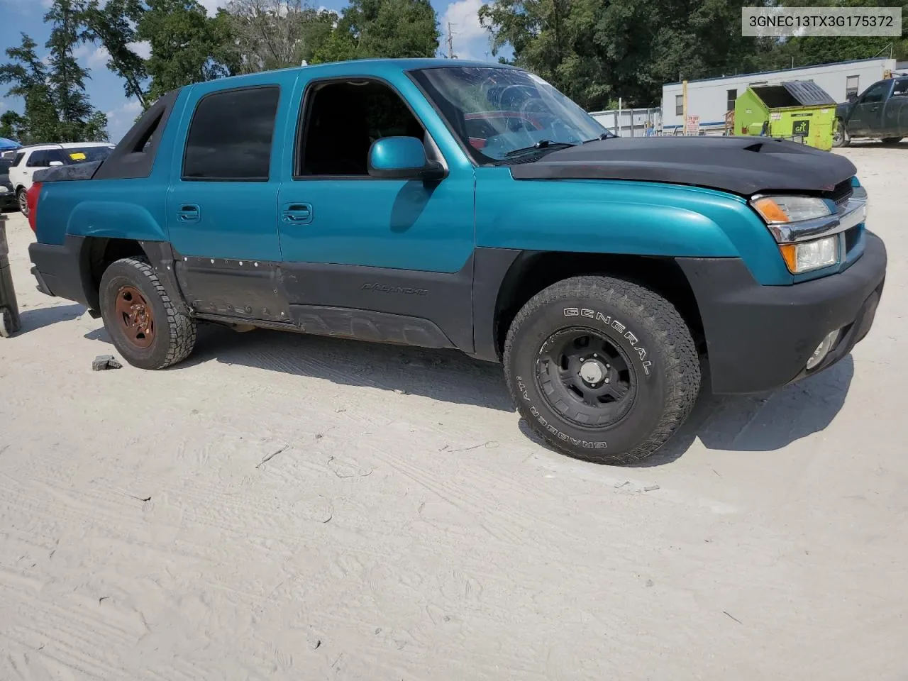 2003 Chevrolet Avalanche C1500 VIN: 3GNEC13TX3G175372 Lot: 68082774