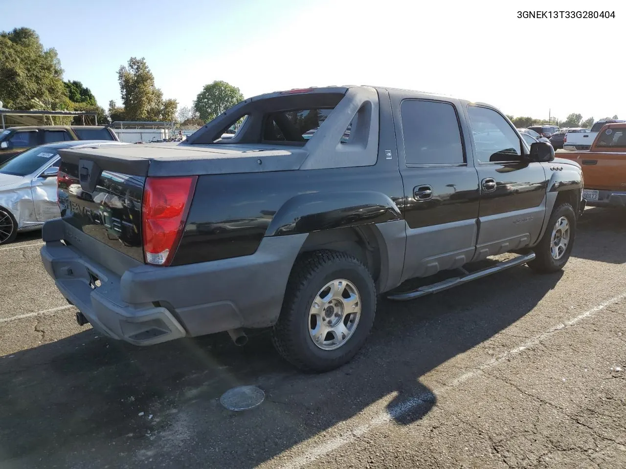 2003 Chevrolet Avalanche K1500 VIN: 3GNEK13T33G280404 Lot: 71364564