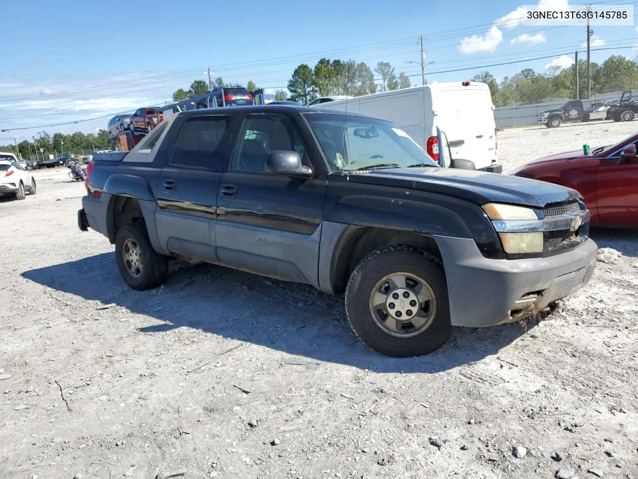 2003 Chevrolet Avalanche C1500 VIN: 3GNEC13T63G145785 Lot: 73503724