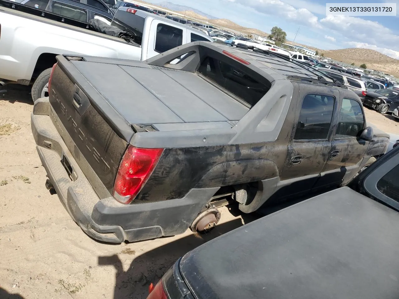 2003 Chevrolet Avalanche K1500 VIN: 3GNEK13T33G131720 Lot: 73631664